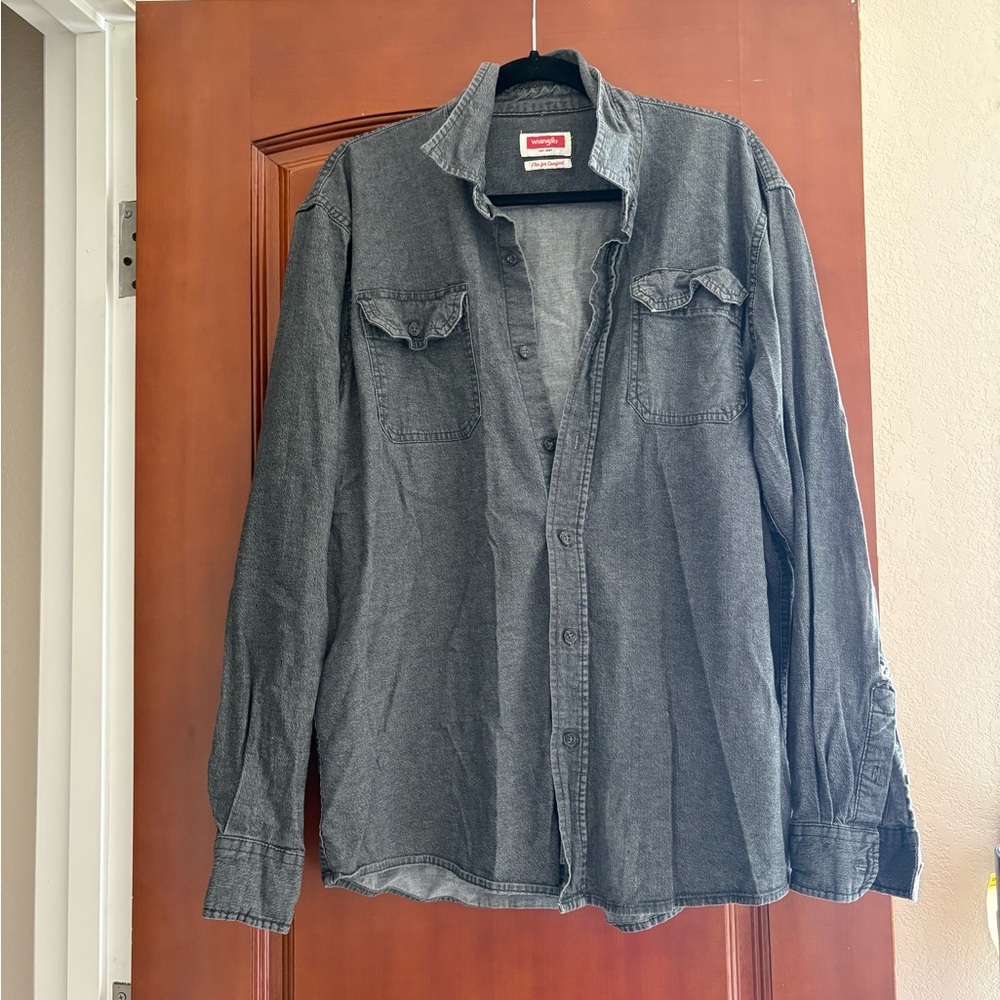 Wrangler Charcoal Denim Shirt